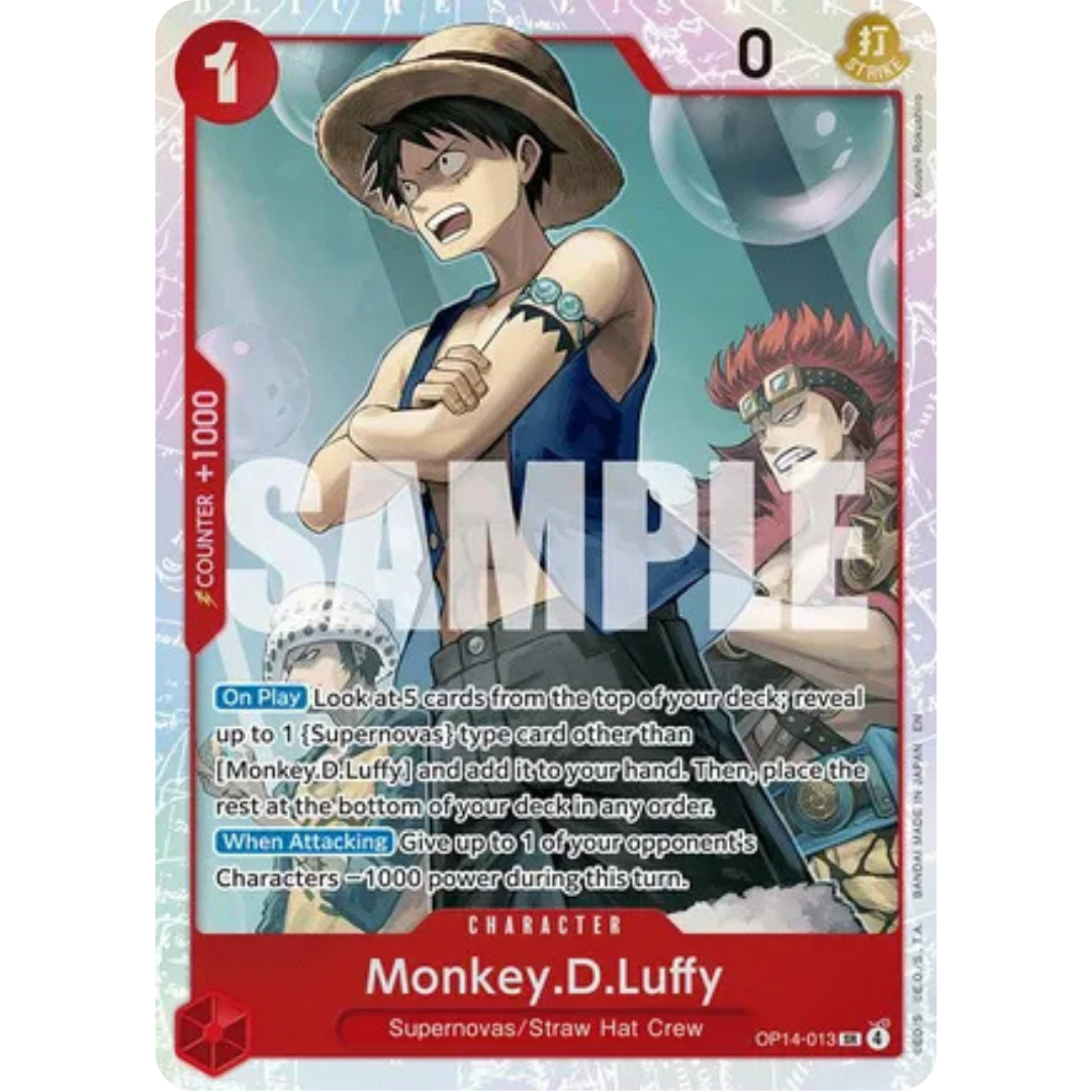Monkey.D.Luffy (OP14-013) - The Azure Sea's Seven Foil