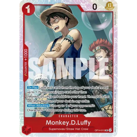 Monkey.D.Luffy (OP14-013) - The Azure Sea's Seven Foil