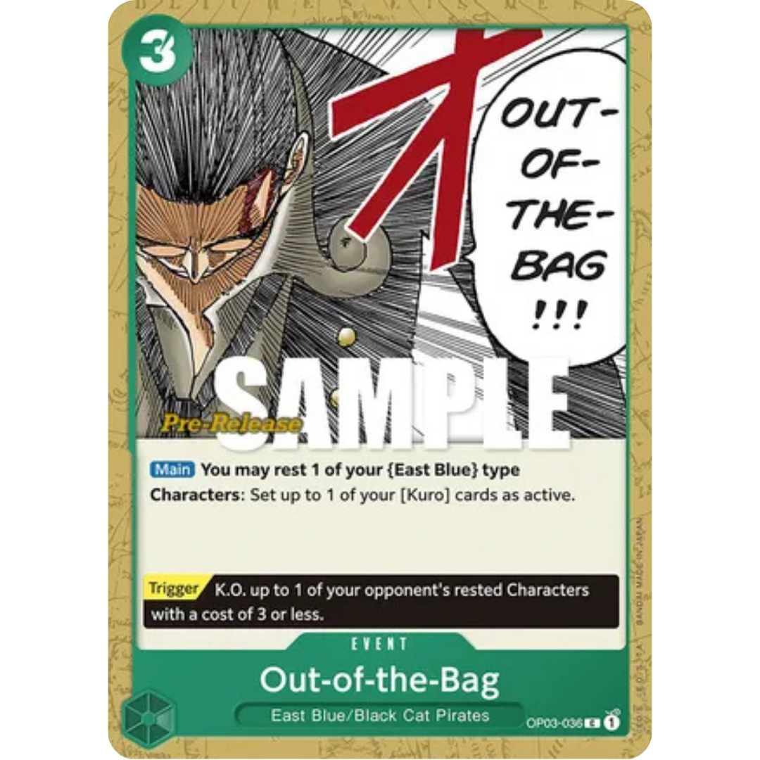 Out-of-the-Bag (OP03-036) - Pillars of Strength Pre-Release Cards