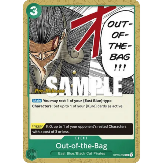 Out-of-the-Bag (OP03-036) - Pillars of Strength Pre-Release Cards