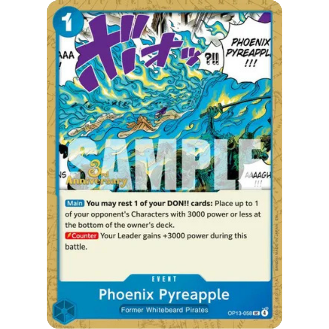 Phoenix Pyreapple (OP13-058) - Carrying On His Will: 3rd Anniversary Tournament Cards
