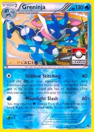 Greninja - 40/122 (Pokemon League) [3rd Place]/122  - Reverse Holofoil League & Championship Cards - Promo