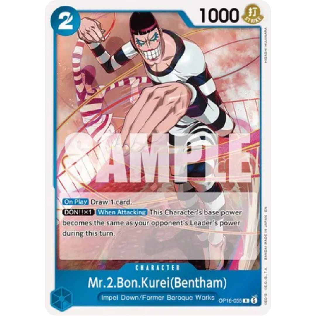 Mr.2.Bon.Kurei(Bentham) (055) (OP16-055) - The Time of Battle Foil