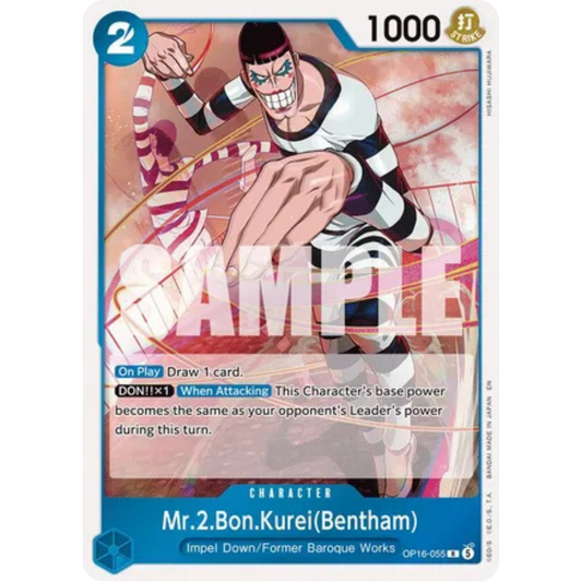 Mr.2.Bon.Kurei(Bentham) (055) (OP16-055) - The Time of Battle Foil