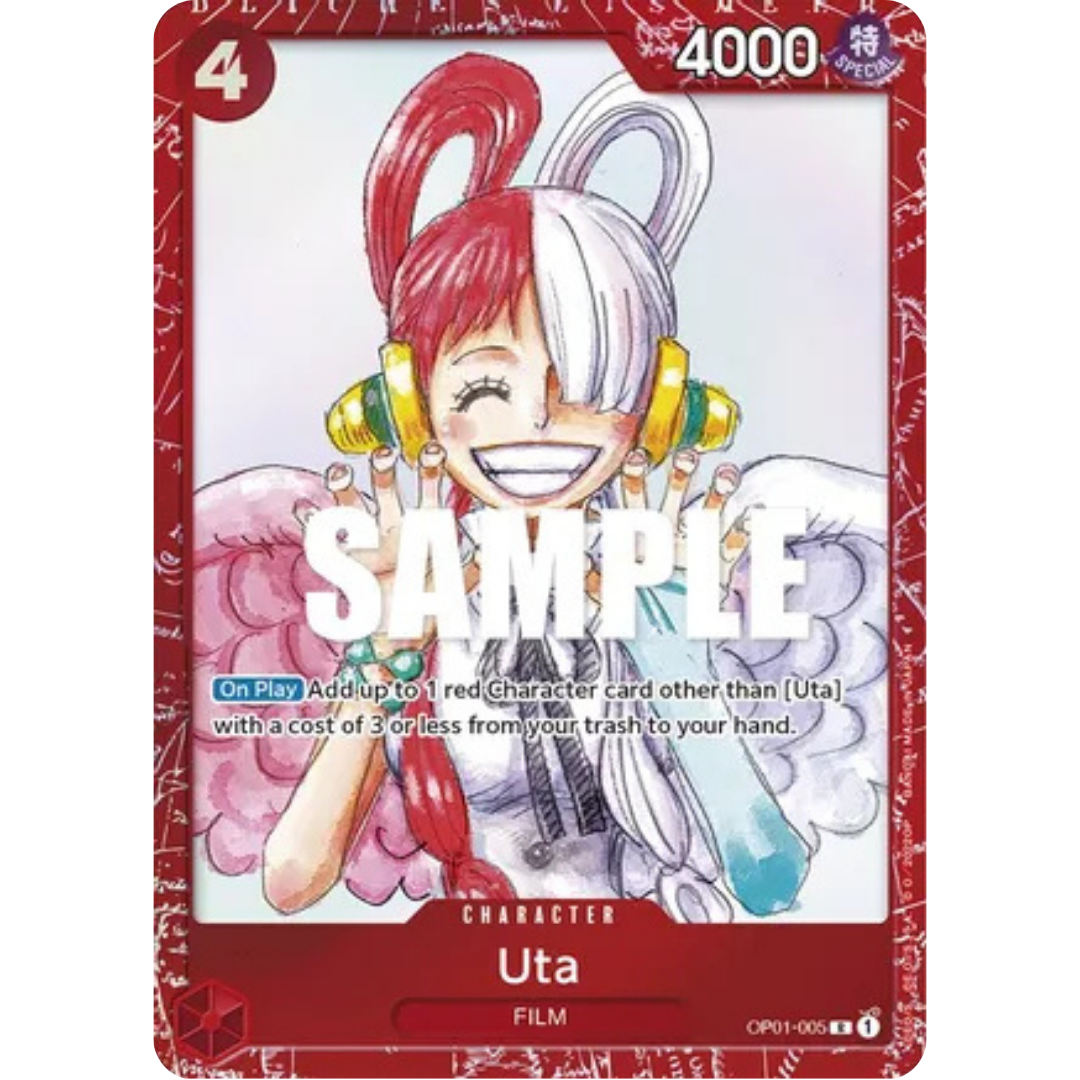 Uta (Premium Card Collection -ONE PIECE FILM RED Edition-) (OP01-005) - One Piece Promotion Cards Foil
