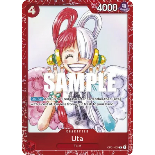 Uta (Premium Card Collection -ONE PIECE FILM RED Edition-) (OP01-005) - One Piece Promotion Cards Foil