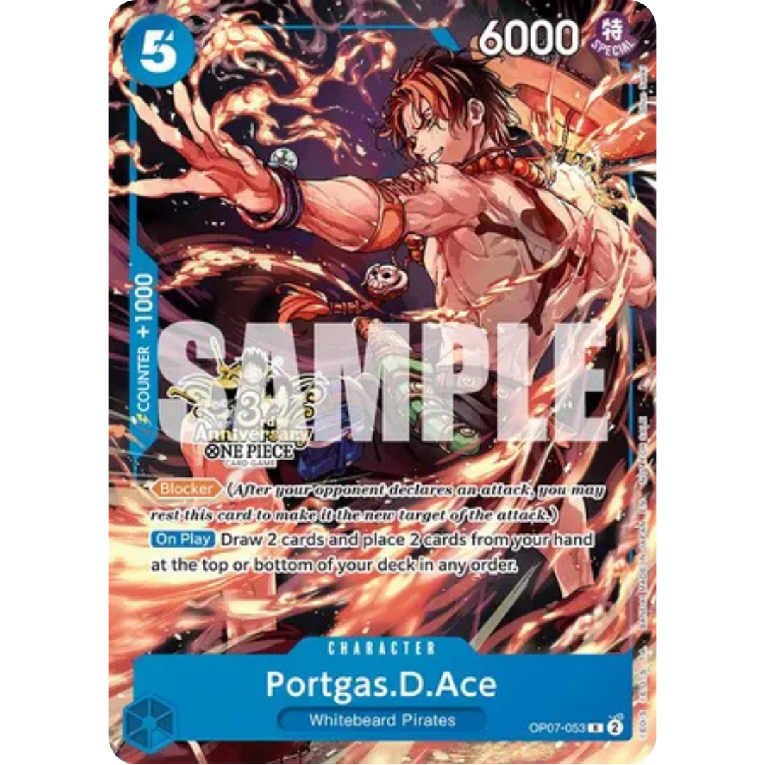 Portgas.D.Ace - OP07-053 (3rd Anniversary Tournament 3 Brothers Pack) (OP07-053) - Carrying On His Will: 3rd Anniversary Tournament Cards