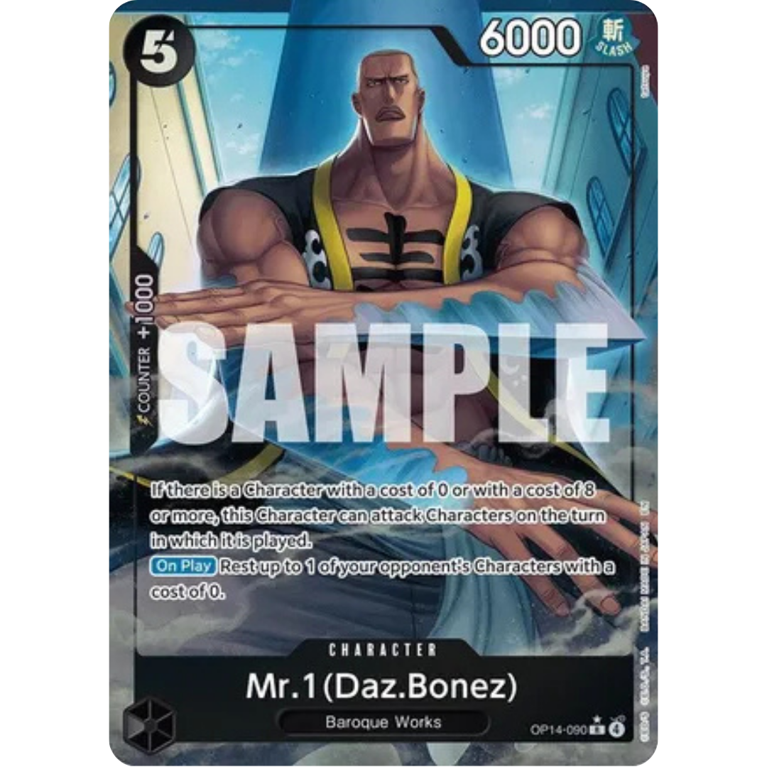 Mr. 1 (Daz.Bonez) (Alternate Art) (OP14-090) - The Azure Sea's Seven Foil