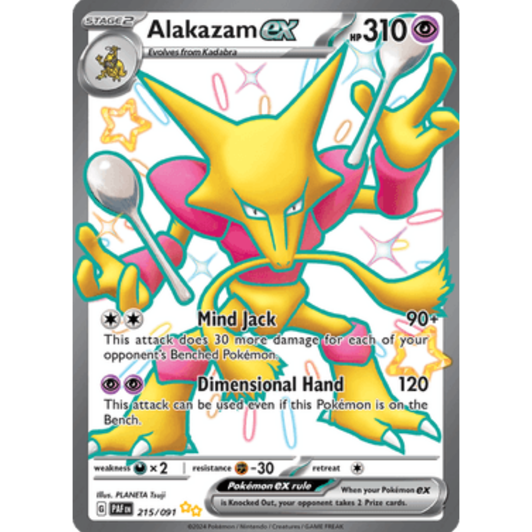 Alakazam ex 215  - Holofoil SV Paldean Fates - Shiny Ultra Rare