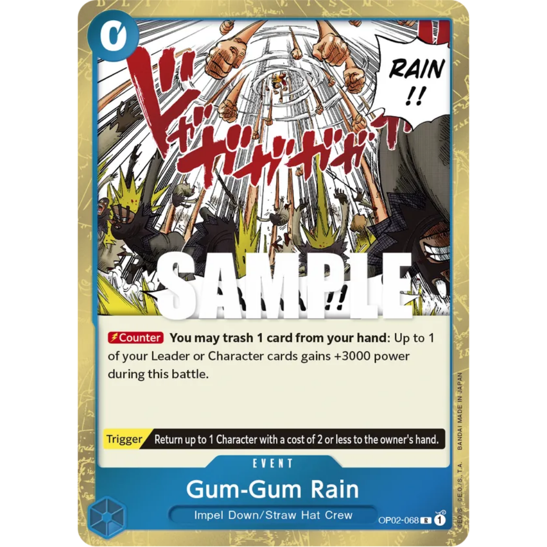 Gum-Gum Rain (OP02-068) - Paramount War Foil