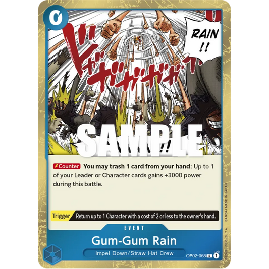 Gum-Gum Rain (OP02-068) - Paramount War Foil
