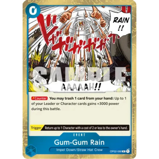 Gum-Gum Rain (Reprint) (OP02-068) - Premium Booster -The Best- Vol. 2 Foil