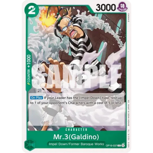 Mr.3(Galdino) (037) (OP16-037) - The Time of Battle