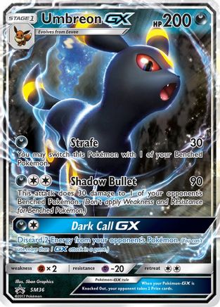 Umbreon GX SM36  - Holofoil SM Promos - Promo