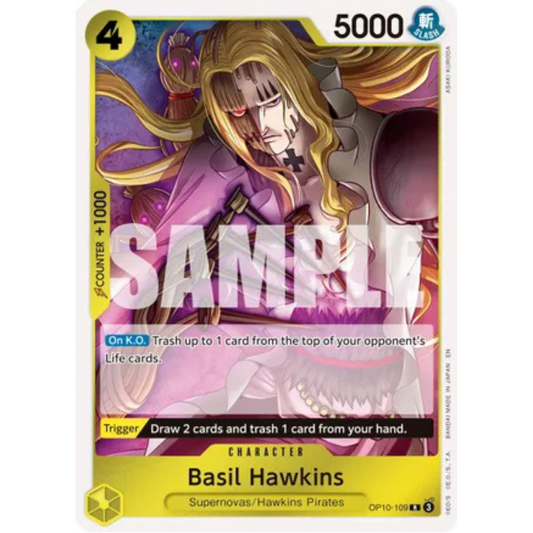 Basil Hawkins - OP10-109 (Reprint) (OP10-109) - Premium Booster -The Best- Vol. 2 Foil