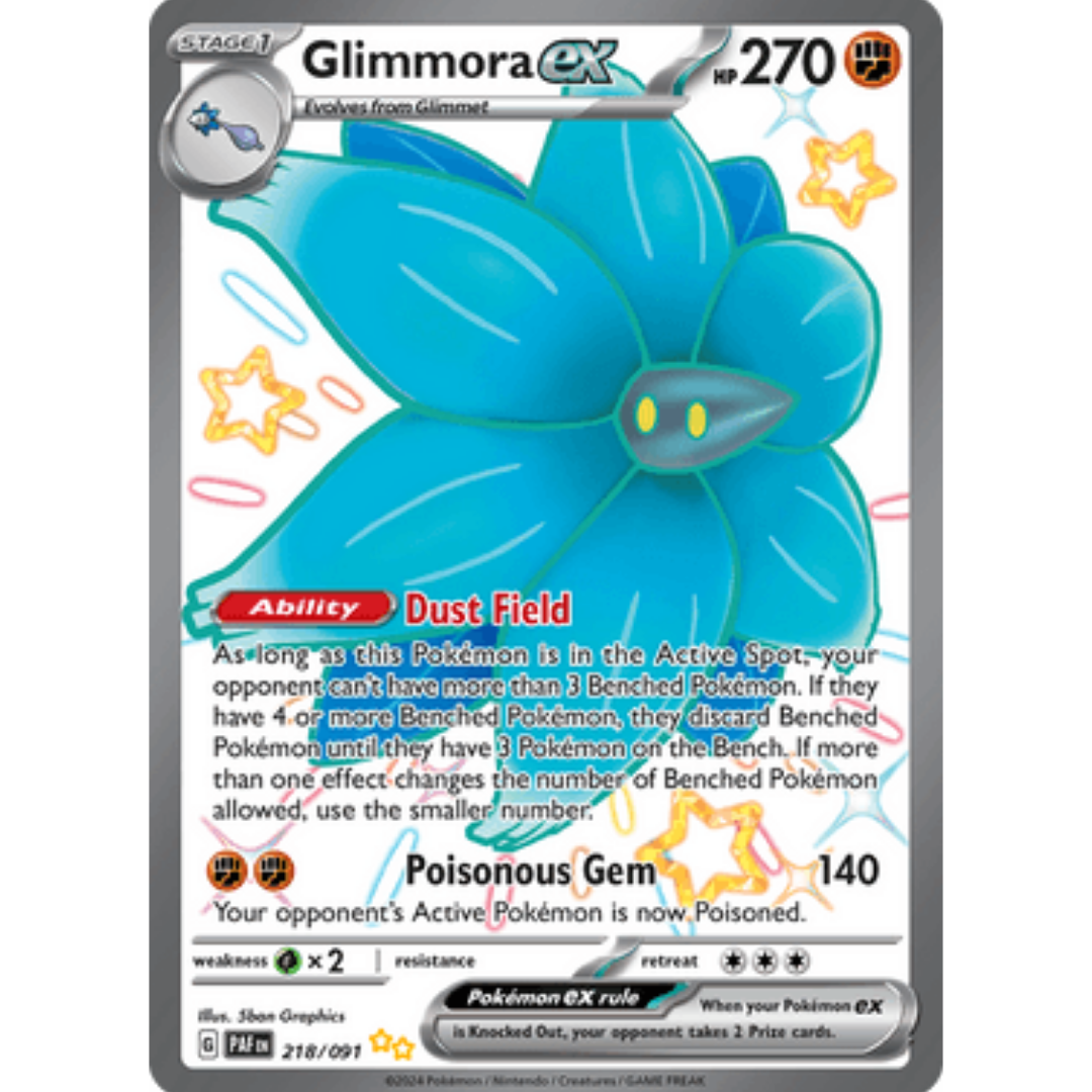 Glimmora ex 218  - Holofoil SV Paldean Fates - Shiny Ultra Rare