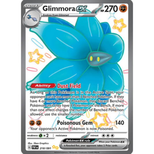 Glimmora ex (218/091) [Scarlet & Violet: Paldean Fates]