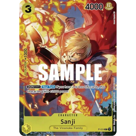 Sanji (Event Pack Vol. 2) (P-034) - One Piece Promotion Cards Foil