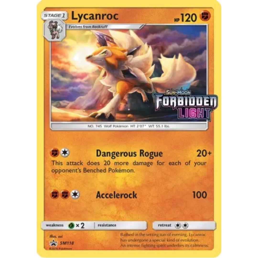 Lycanroc - SM118 (Prerelease)  - Holofoil SM Promos - Promo