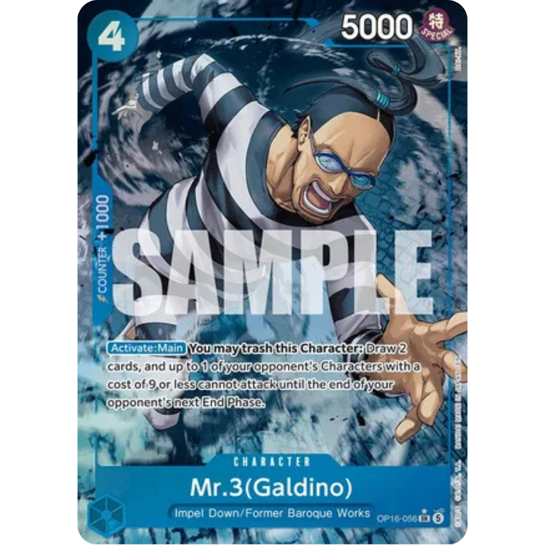 Mr.3(Galdino) (056) (Alternate Art) (OP16-056) - The Time of Battle Foil