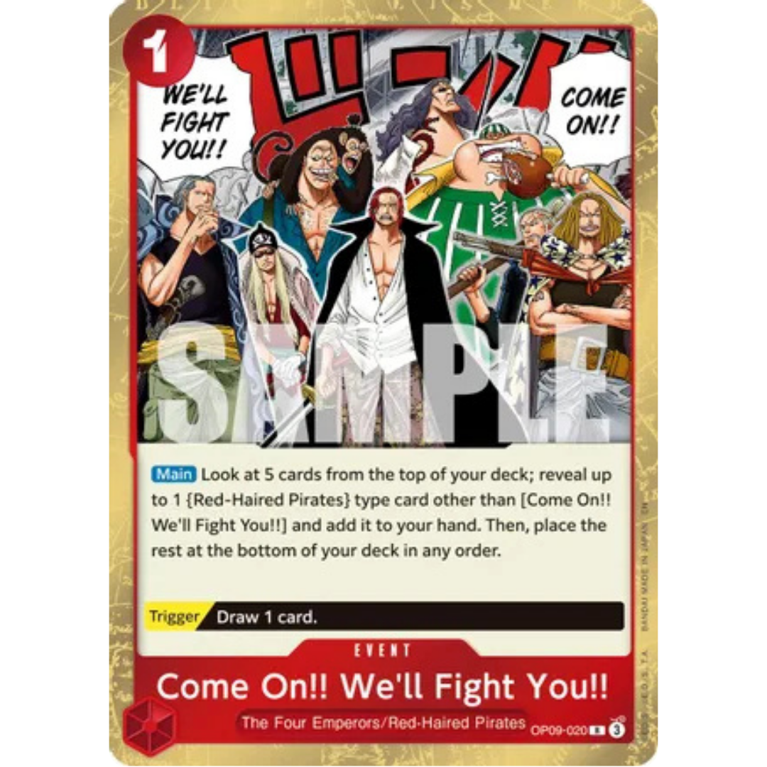 Come On!! We'll Fight You!! (Reprint) (OP09-020) - Premium Booster -The Best- Vol. 2 Foil
