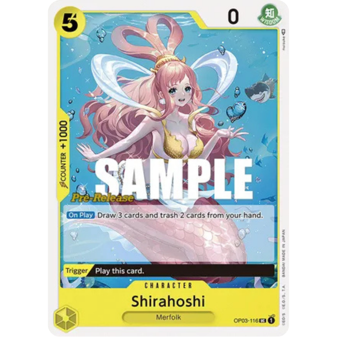 Shirahoshi (OP03-116) - Pillars of Strength Pre-Release Cards