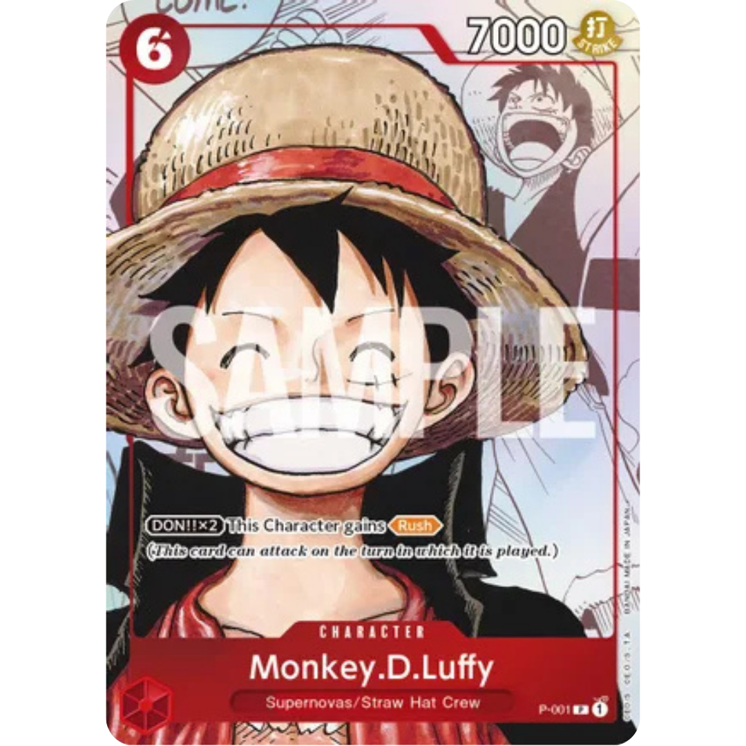 Monkey.D.Luffy (Alternate Art) (P-001) - One Piece Promotion Cards Foil