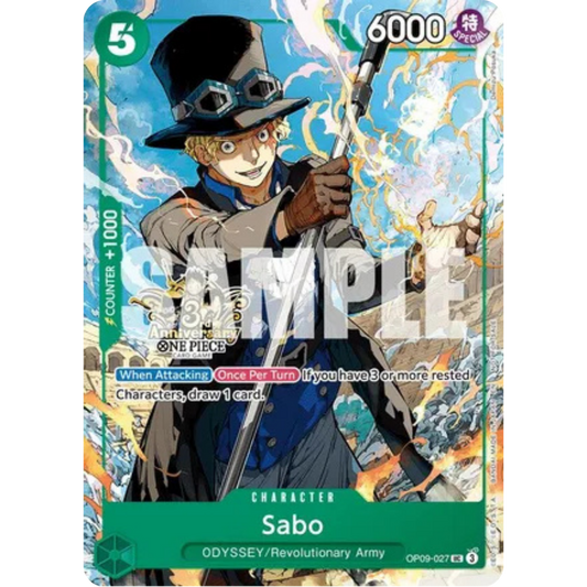 Sabo - OP09-027 (3rd Anniversary Tournament 3 Brothers Pack (OP09-027) - Carrying On His Will: 3rd Anniversary Tournament Cards