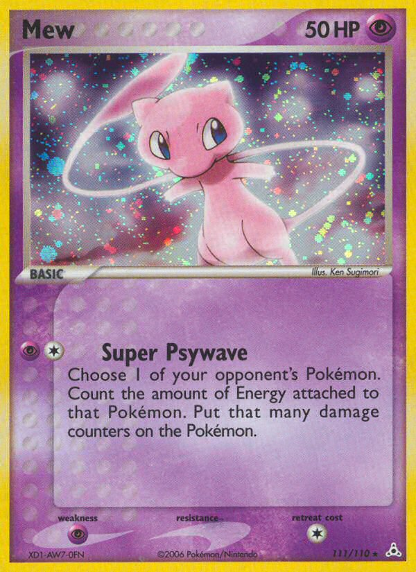 Mew  - Holofoil Holon Phantoms - Holo Rare