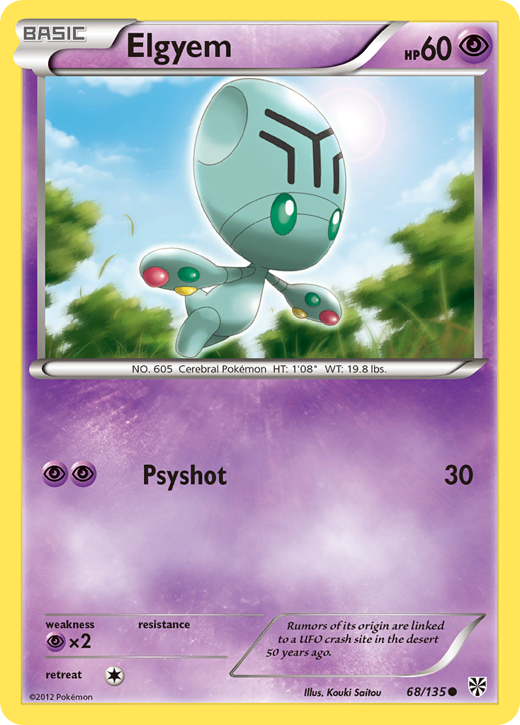 Elgyem (68)  Plasma Storm - Common