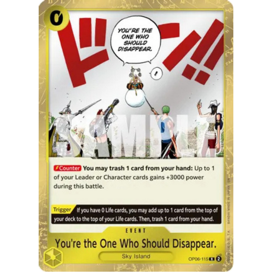 You're the One Who Should Disappear (Reprint) (OP06-115) - Premium Booster -The Best- Vol. 2 Foil