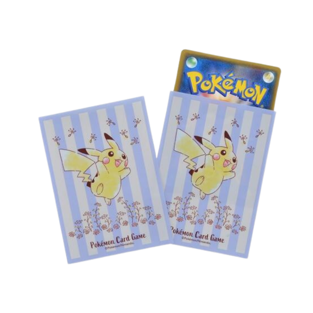 Card Sleeves - Pikachu Flowers in Full Bloom (64-Pack) (Pokemon Center Japan Exclusive)