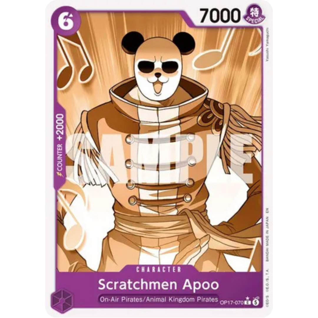 Scratchmen Apoo (Pandaman Art) (OP17-070) - The World's Strongest Warriors