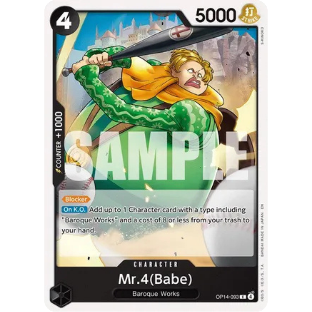 Mr.4(Babe) (OP14-093) - The Azure Sea's Seven