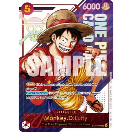 Monkey.D.Luffy - ST21-014 (3rd Anniversary Treasure Campaign Pack) (ST21-014) - One Piece Promotion Cards Foil