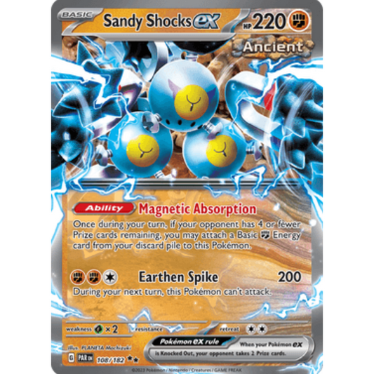 Sandy Shocks ex 108/182  - Holofoil SV04 Paradox Rift - Double Rare
