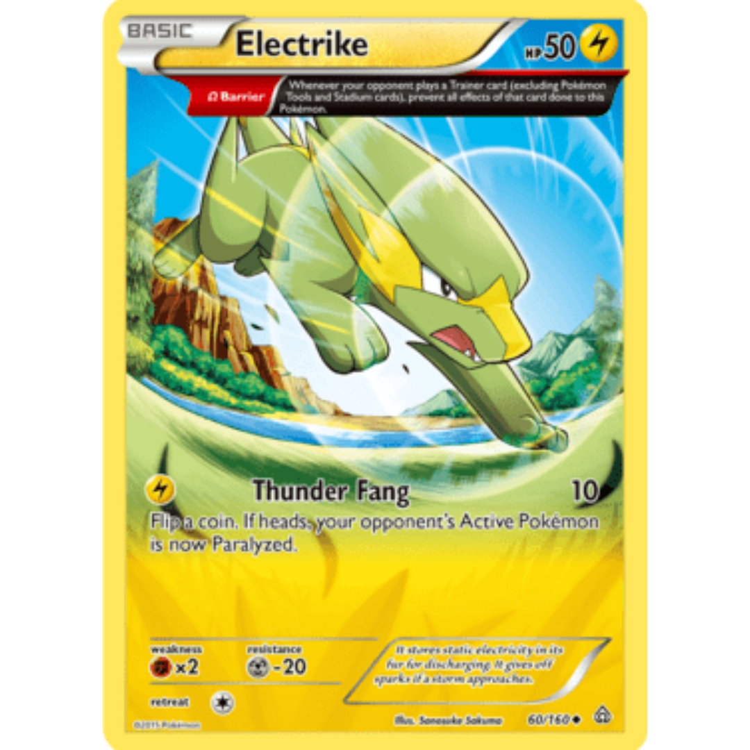 Electrike (Omega) 060  - Reverse Holofoil XY  Primal Clash - Uncommon