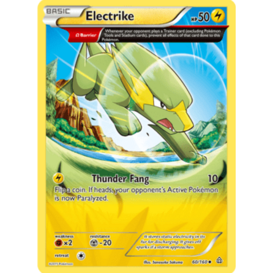 Electrike (Omega) 060/160  - Reverse Holofoil XY  Primal Clash - Uncommon