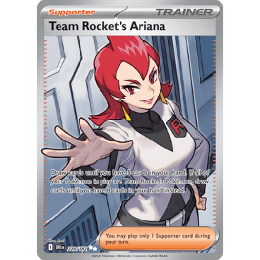 Team Rocket's Ariana 224/182  - Holofoil SV10 Destined Rivals - Ultra Rare