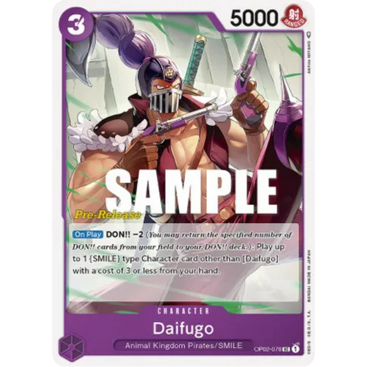 Daifugo (OP02-078) - Paramount War Pre-Release Cards