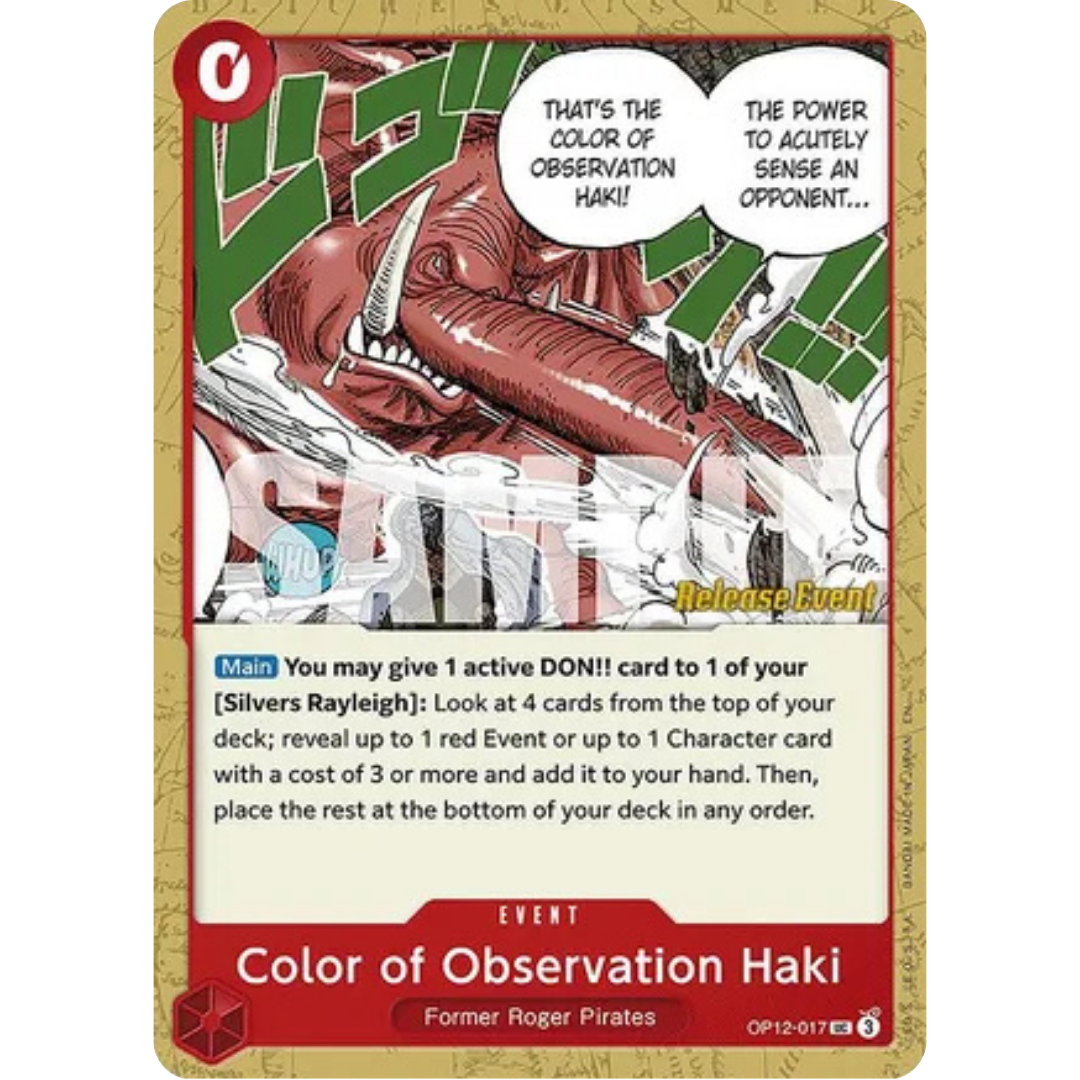 Color of Observation Haki (OP12-017) - Legacy of the Master Release Event Cards