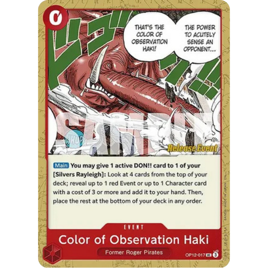 Color of Observation Haki (OP12-017) - Legacy of the Master Release Event Cards
