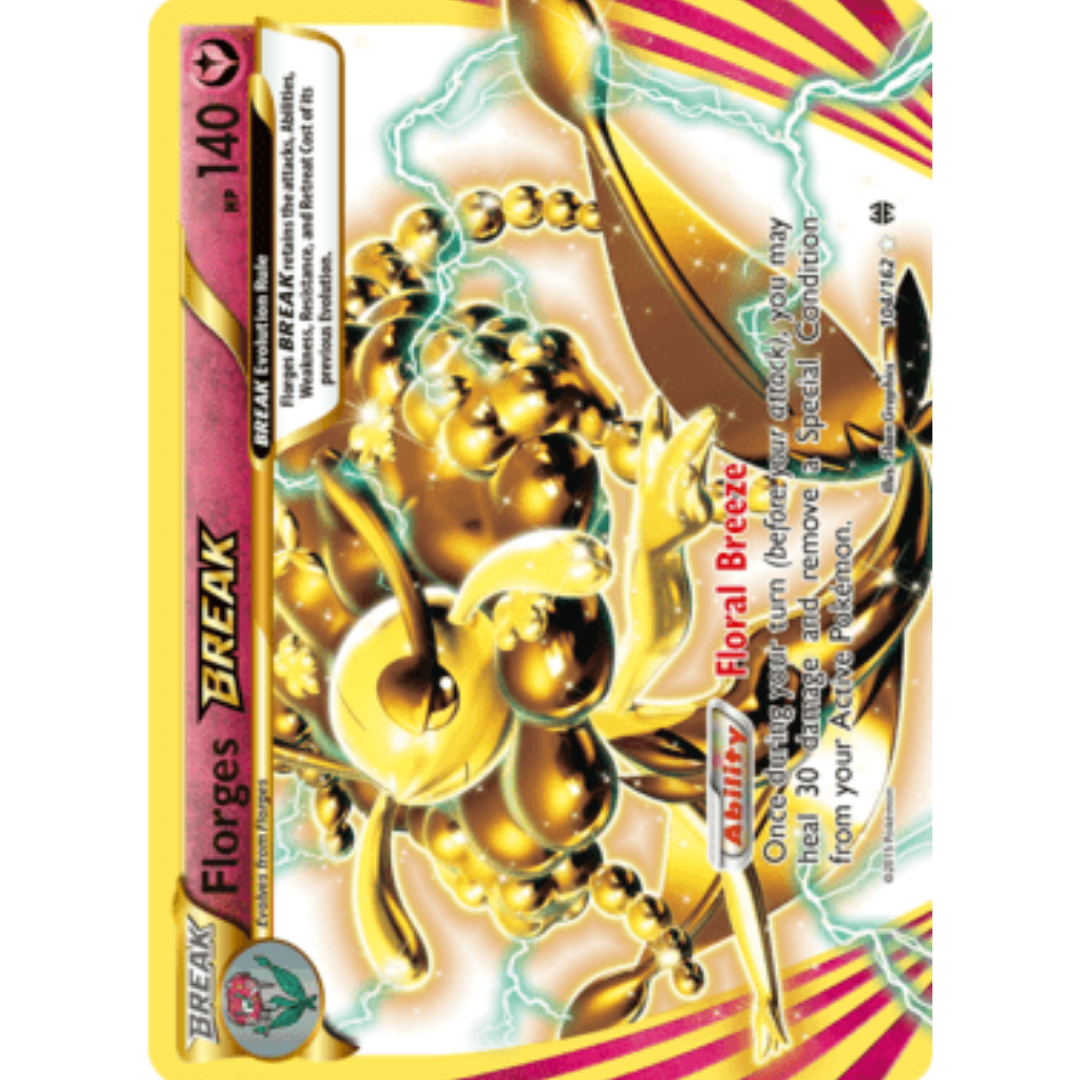 Florges BREAK 104/162  - Holofoil XY  BREAKthrough - Rare BREAK