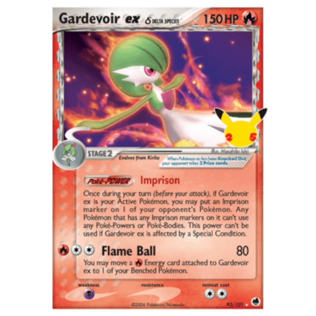 Gardevoir ex (Delta Species) 093/101  - Holofoil Celebrations Classic Collection - Classic Collection