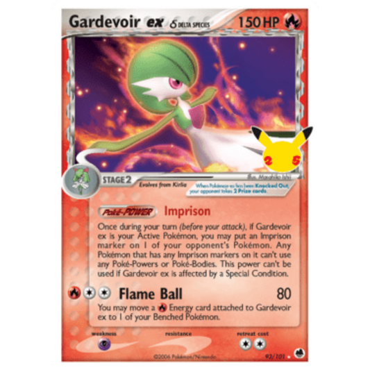 Gardevoir ex (Delta Species) 093/101  - Holofoil Celebrations Classic Collection - Classic Collection