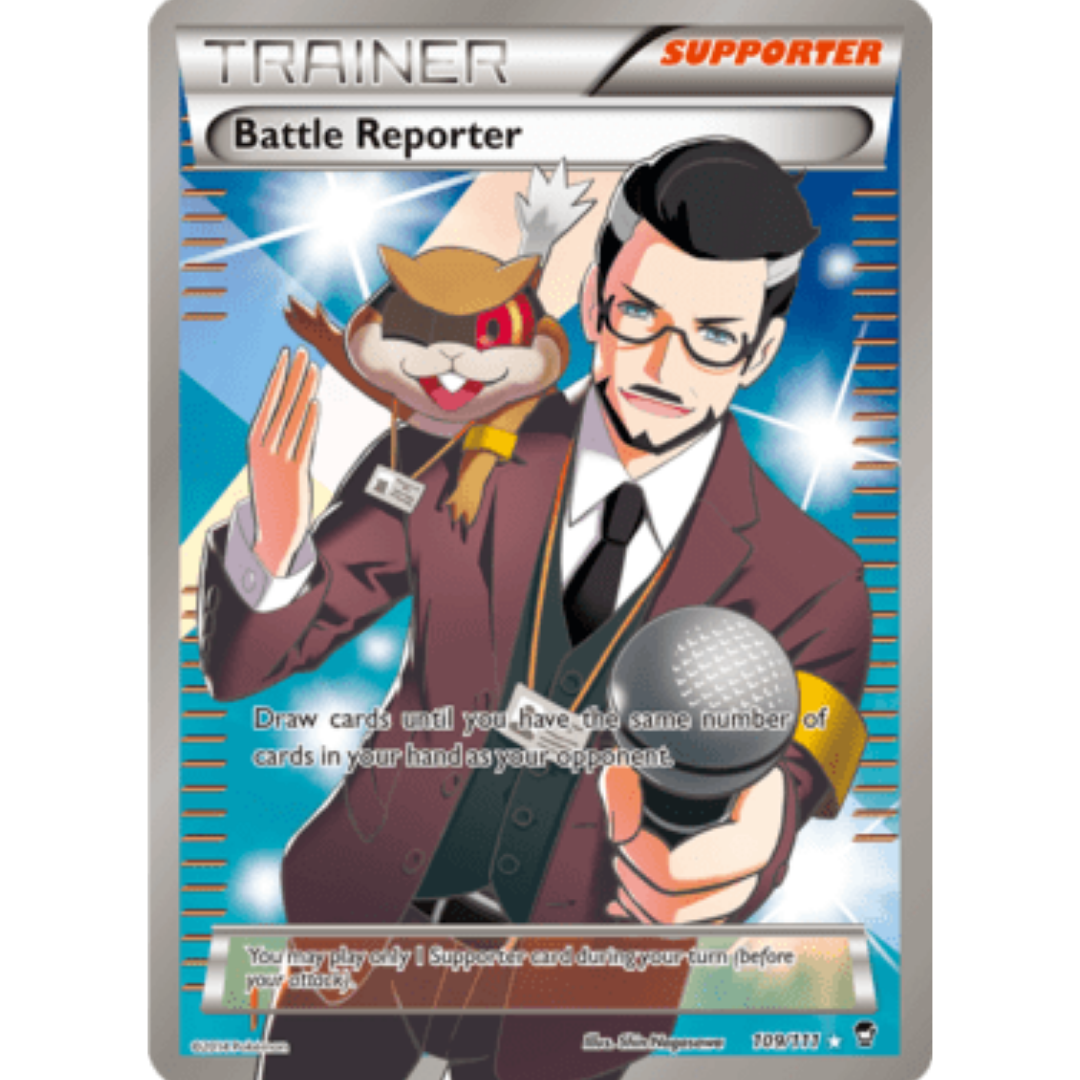 Battle Reporter (109 Full Art) 109  - Holofoil XY  Furious Fists - Ultra Rare