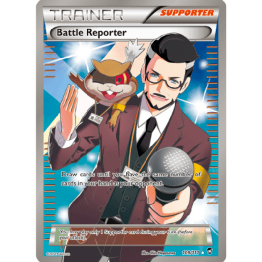 Battle Reporter (109 Full Art) 109  - Holofoil XY  Furious Fists - Ultra Rare