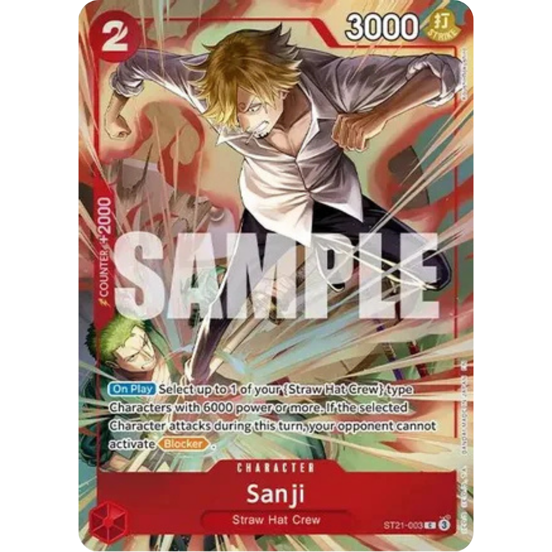 Sanji (Premium Card Collection -Best Selection Vol. 6-) (ST21-003) - One Piece Promotion Cards Foil