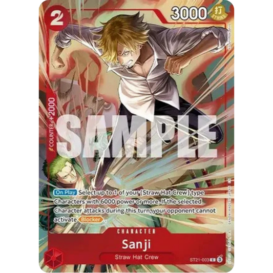Sanji (Premium Card Collection -Best Selection Vol. 6-) (ST21-003) - One Piece Promotion Cards Foil