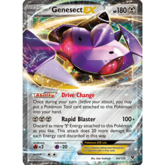 Genesect EX 064/124  - Holofoil XY  Fates Collide - Ultra Rare